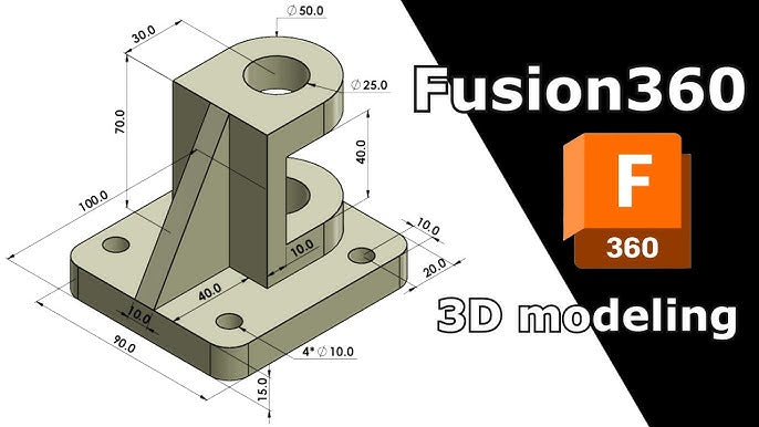 3D modeling design with Fusion360 logo